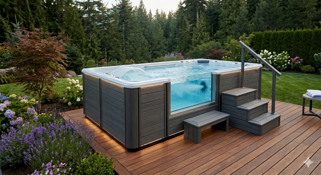 Swim spa available for private bookings