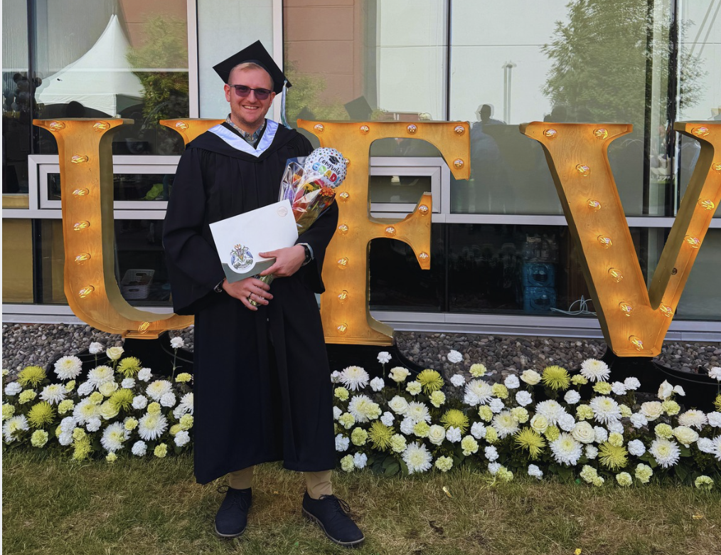 Benjamin at his UFV graduation
