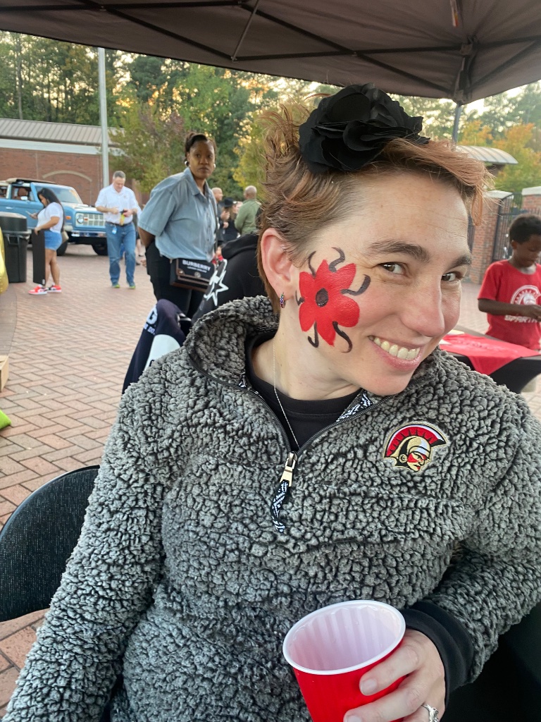 Face painting Birmingham Alabama - flower design