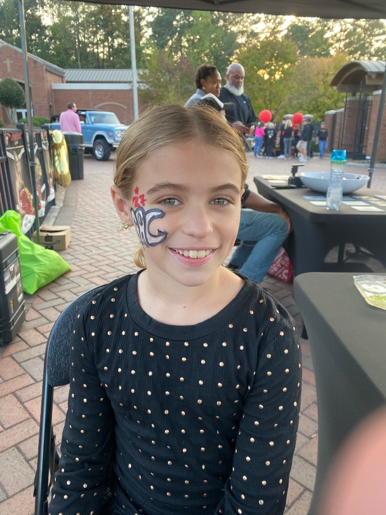 Face painting Birmingham Alabama - sports logo design