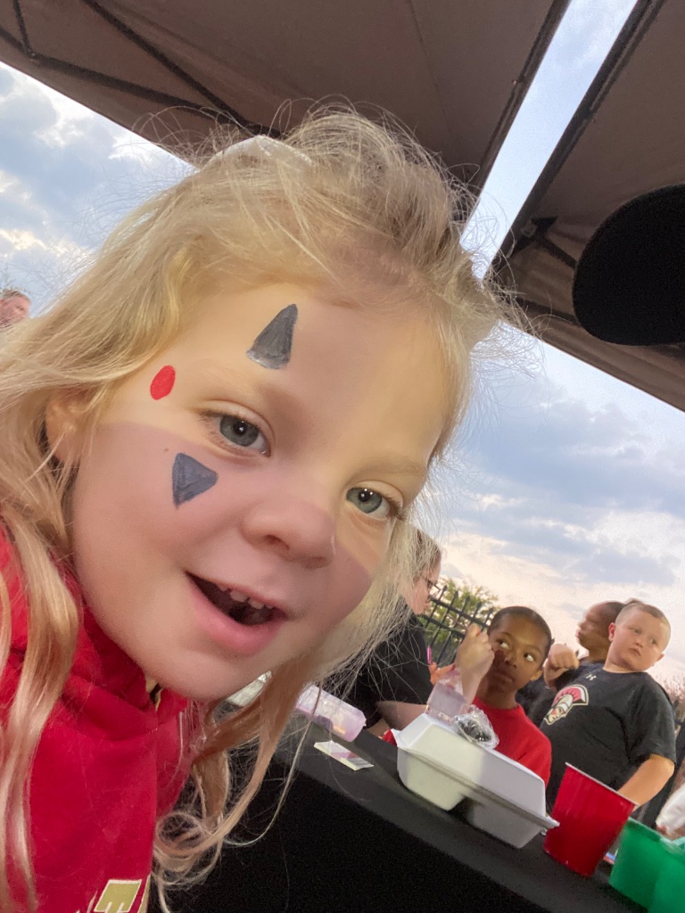 Face painting Birmingham Alabama - Pikachu design on child