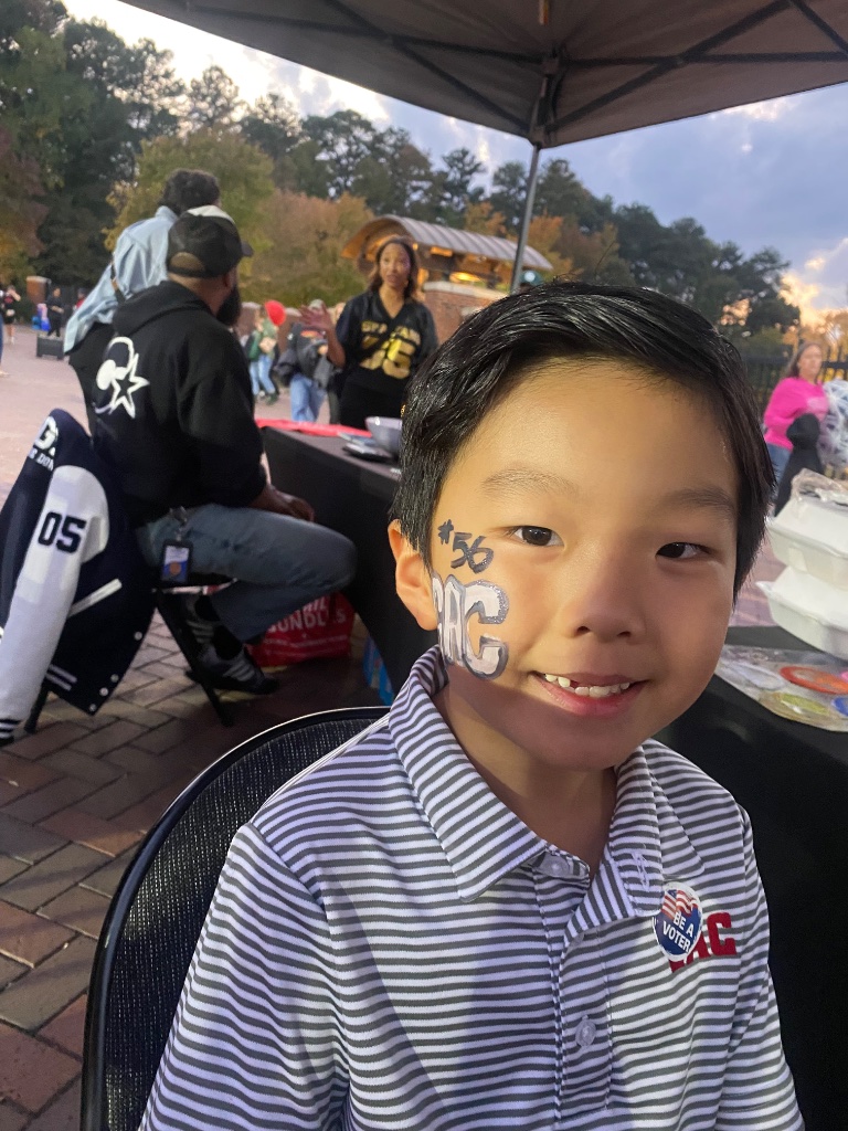Face painting Birmingham Alabama - sports design
