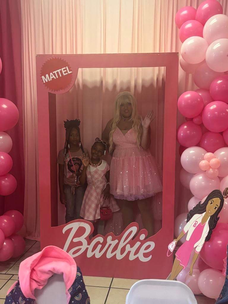 Princess look-alike character at birthday party Birmingham Alabama