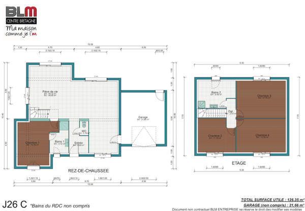 Plan maison cubique J26C