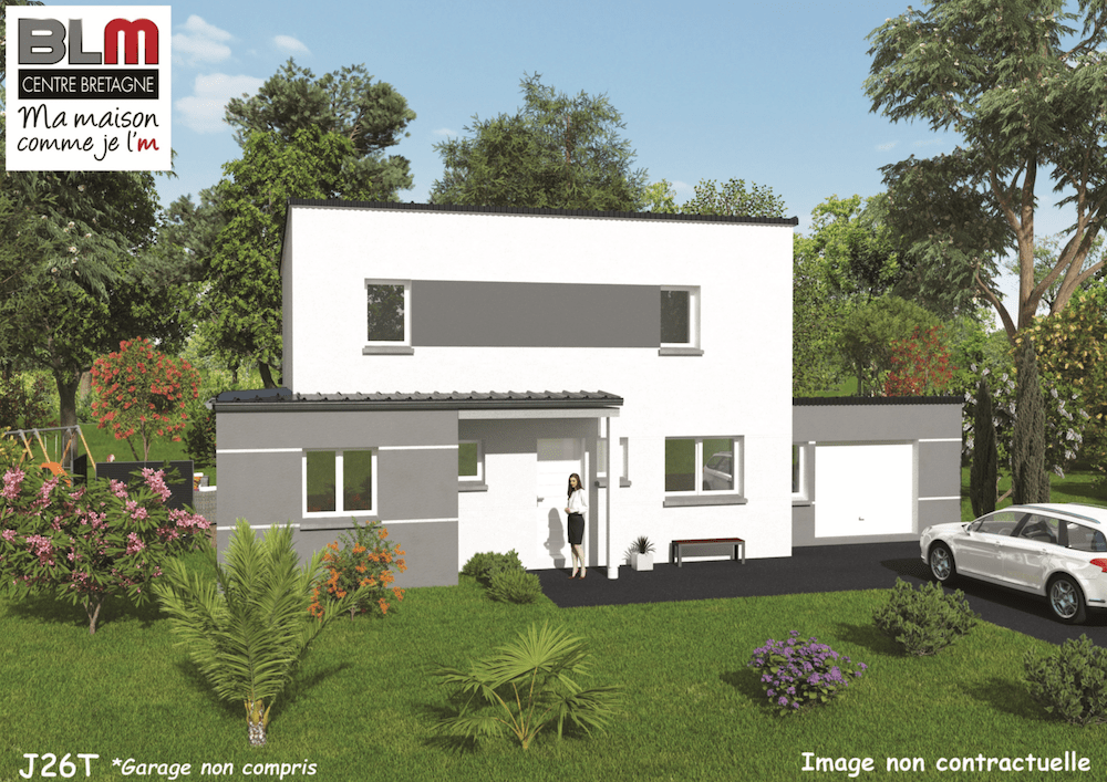 Maison cubique J26T – Vue extérieure