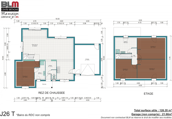 Plan maison cubique J26T
