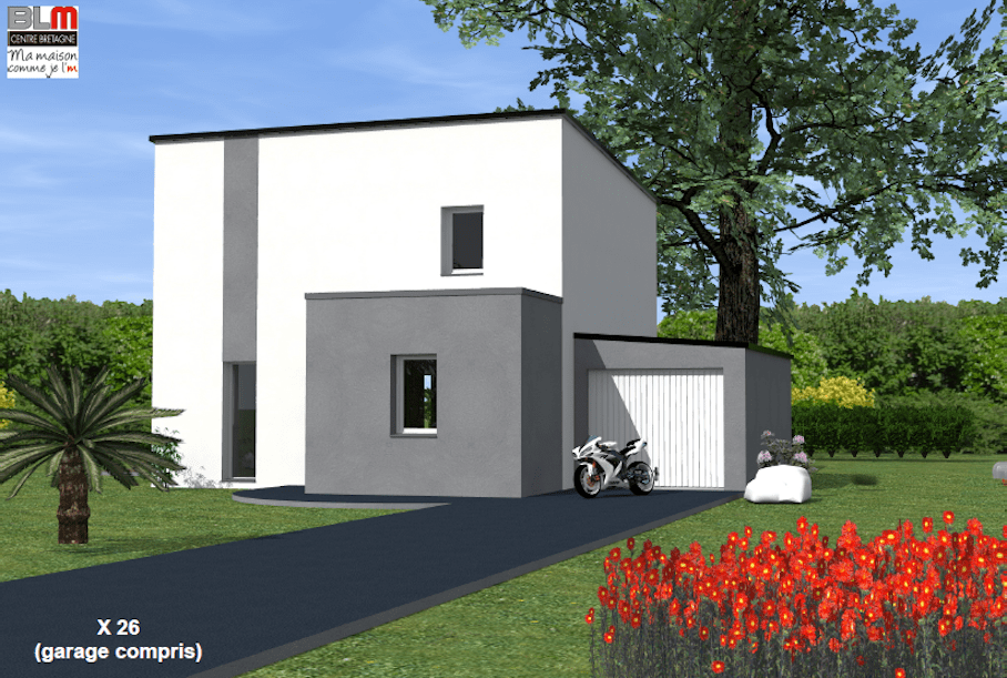 Maison cubique X26 – Vue extérieure