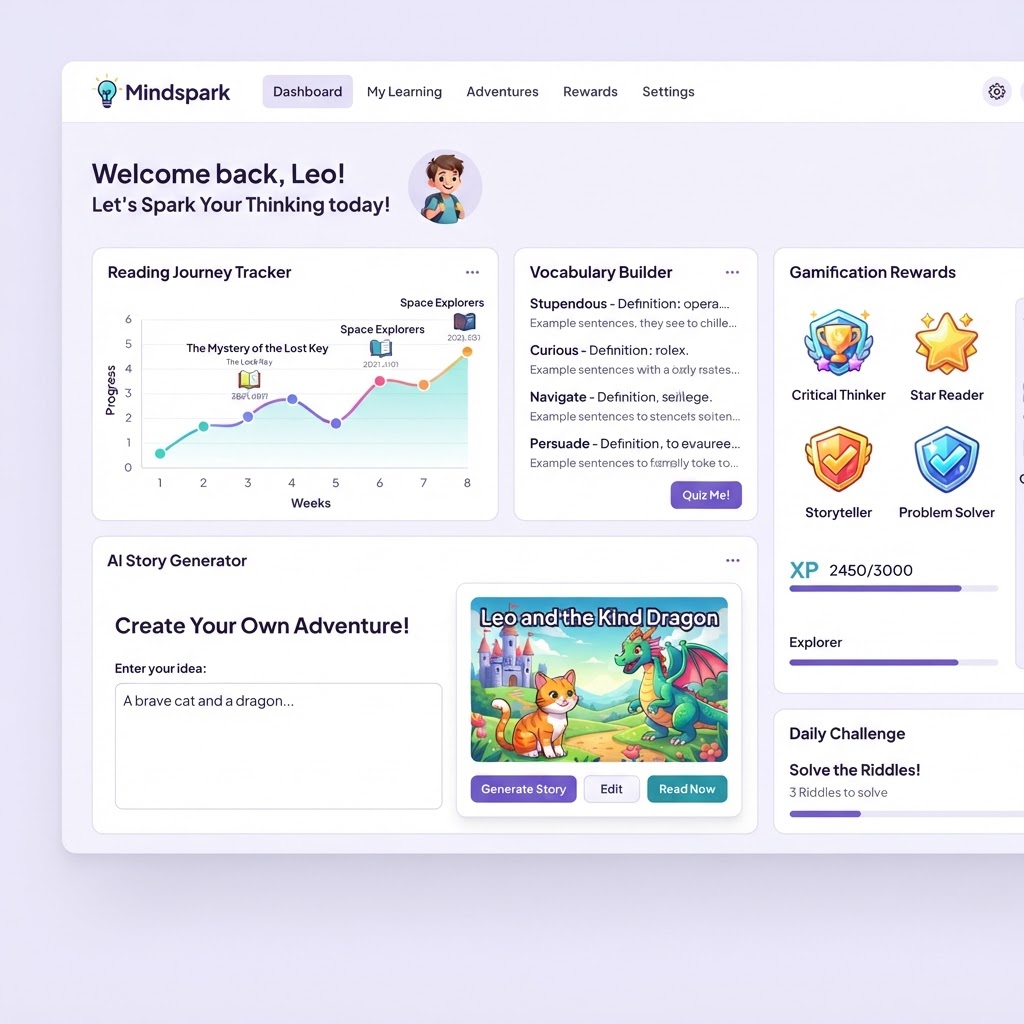 Children's Critical Thinking Business dashboard