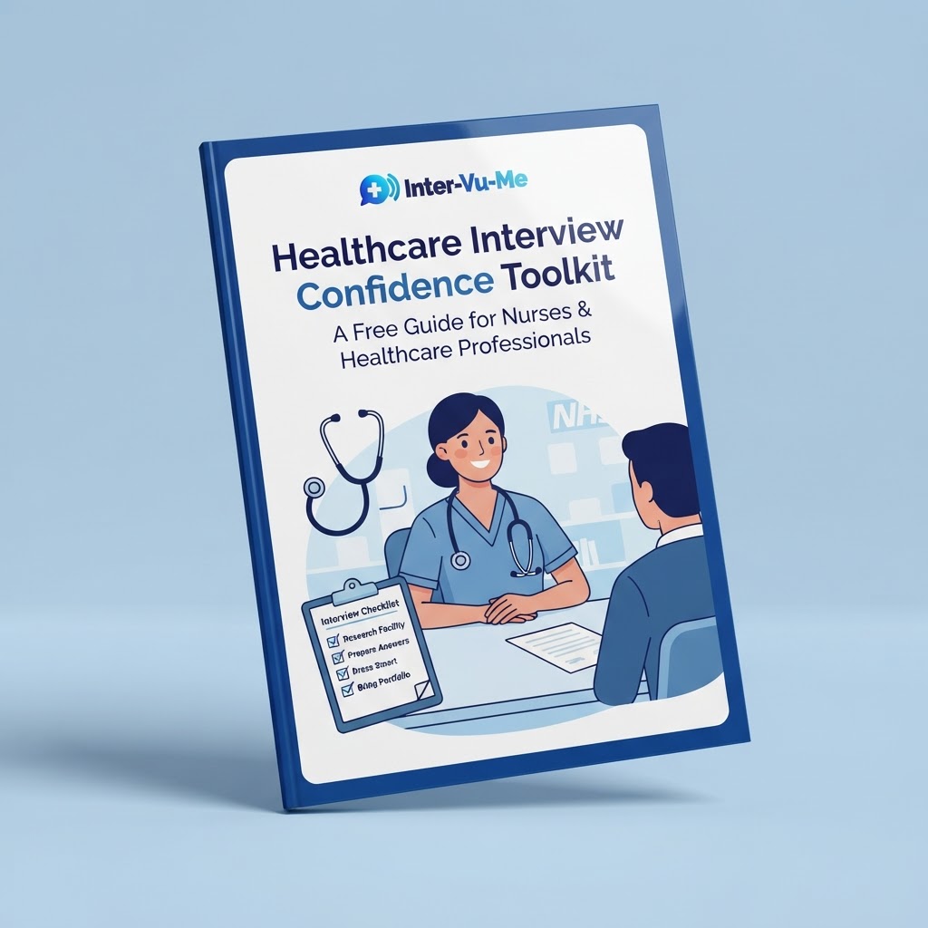 Healthcare Interview Confidence Toolkit cover mockup