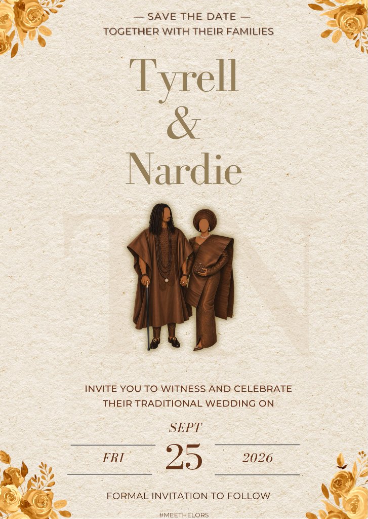 Save the Date — Tyrell & Nardie