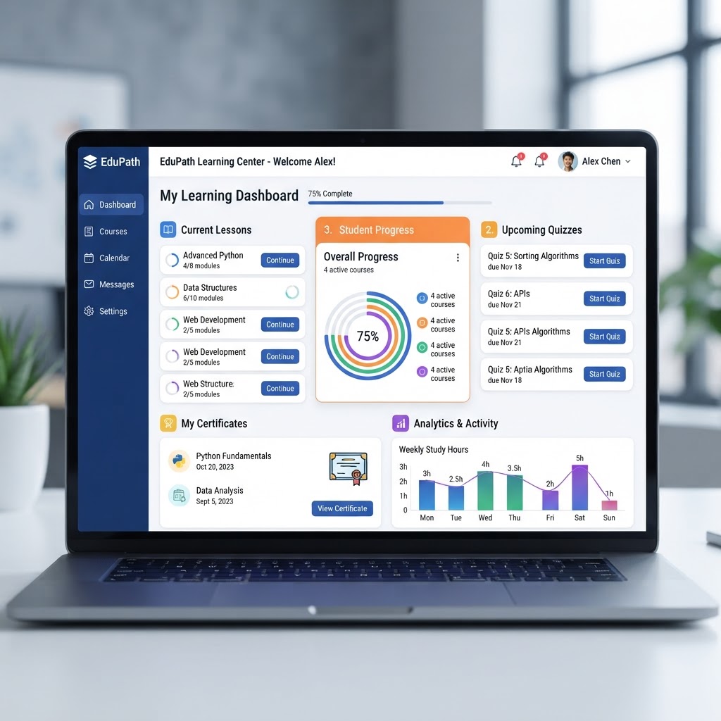 STEM Builders Academy dashboard