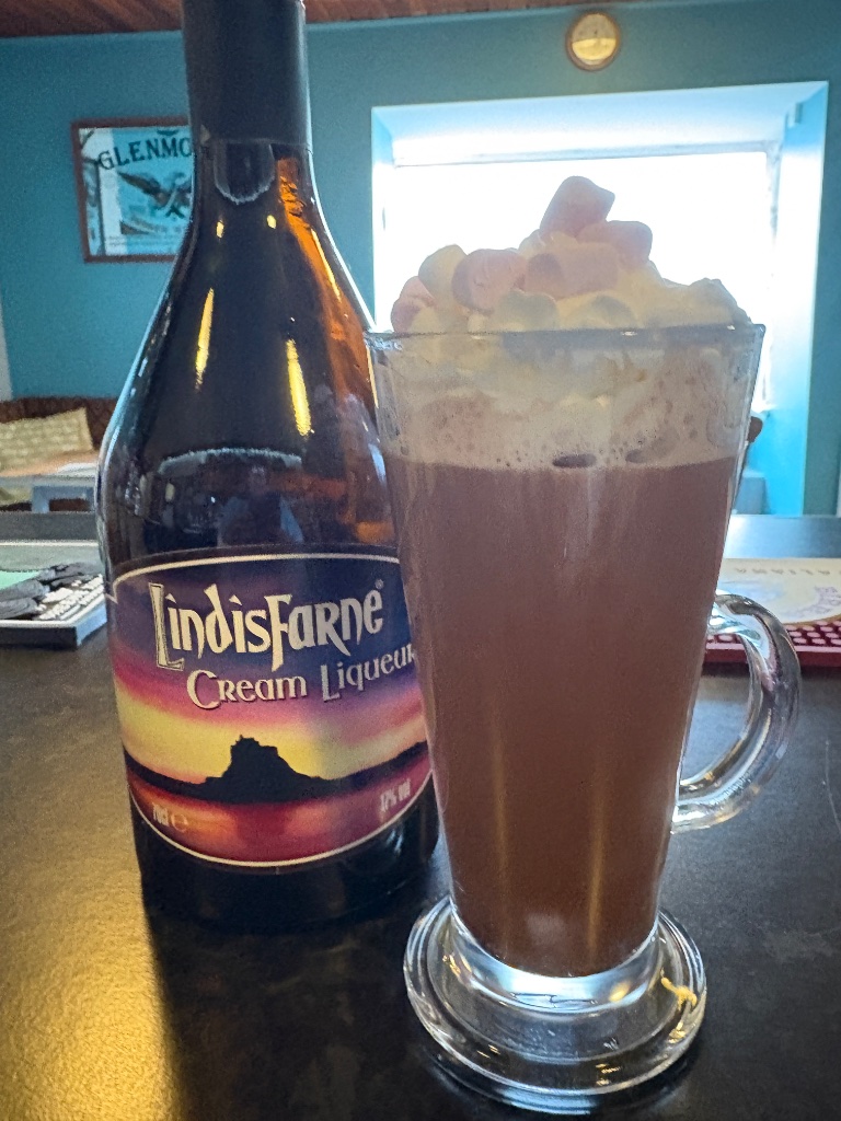 Lindisfarne cream liqueur hot chocolate