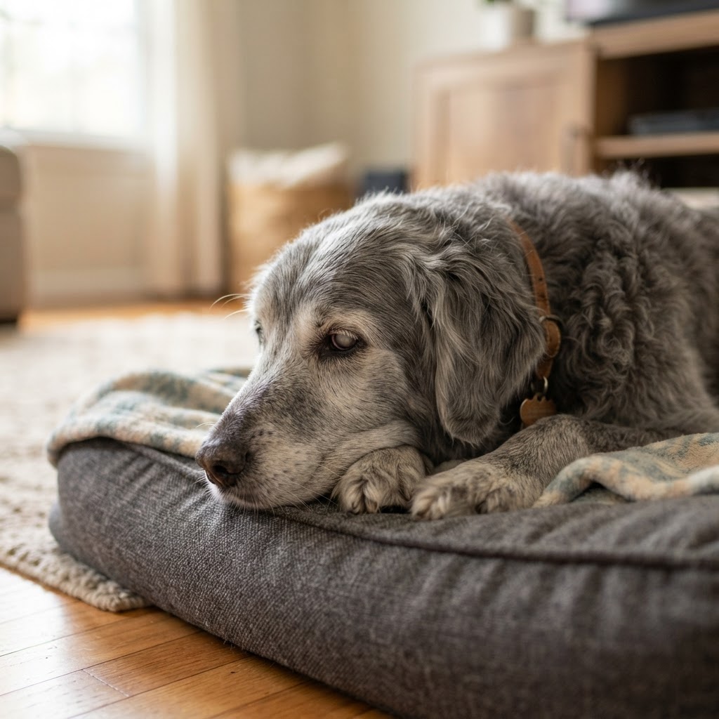 Cachorro Idoso Chora de Dor: 8 Causas Possíveis e Como Ajudar Cachorro Idoso Chora de Dor: 8 Causas Possíveis e Como Ajudar - detalhe