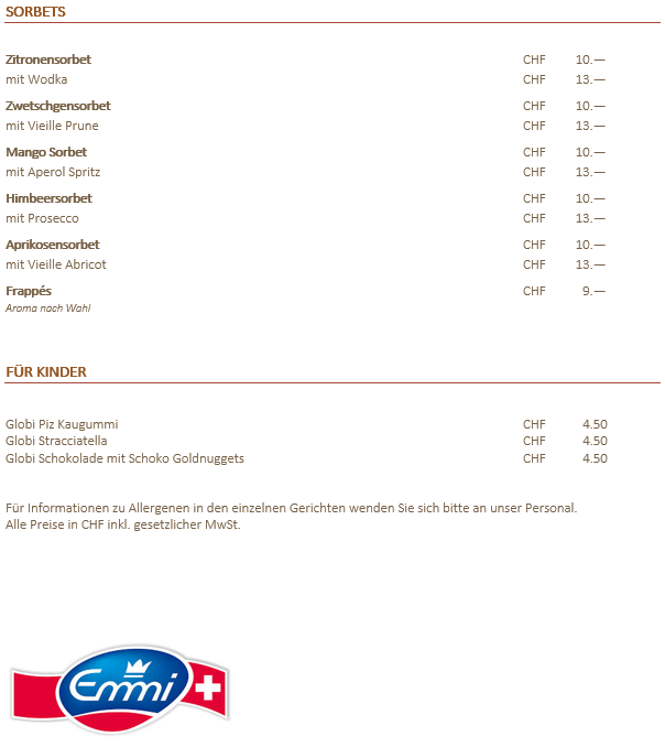 Dessertkarte Teil 2