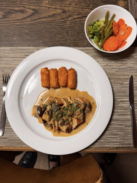 Schnitzel mit Gemüse