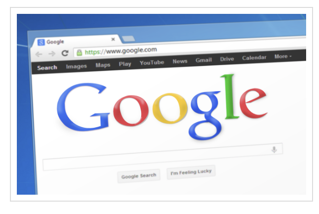 Google Search interface showing how to search for song lyrics using quotation marks to find music titles