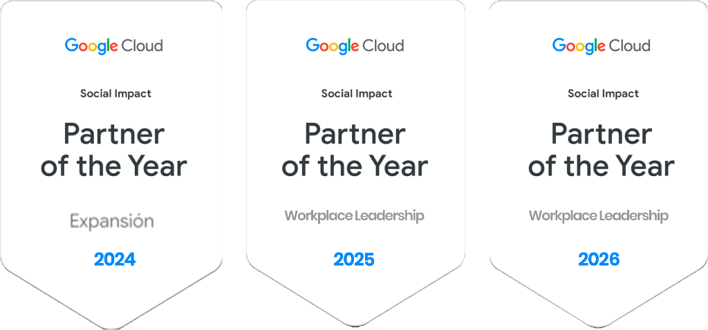 Google Cloud Social Impact Partner of the Year 2024, 2025 y 2026 – uCloud premiado tres veces consecutivas como Google Partner of the Year