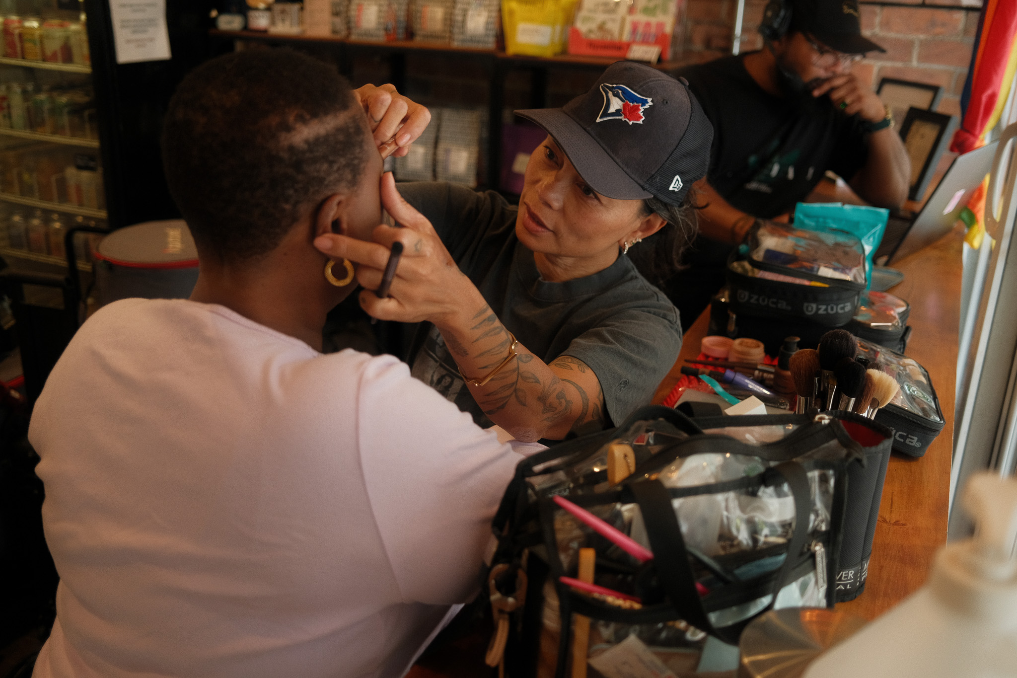 On set