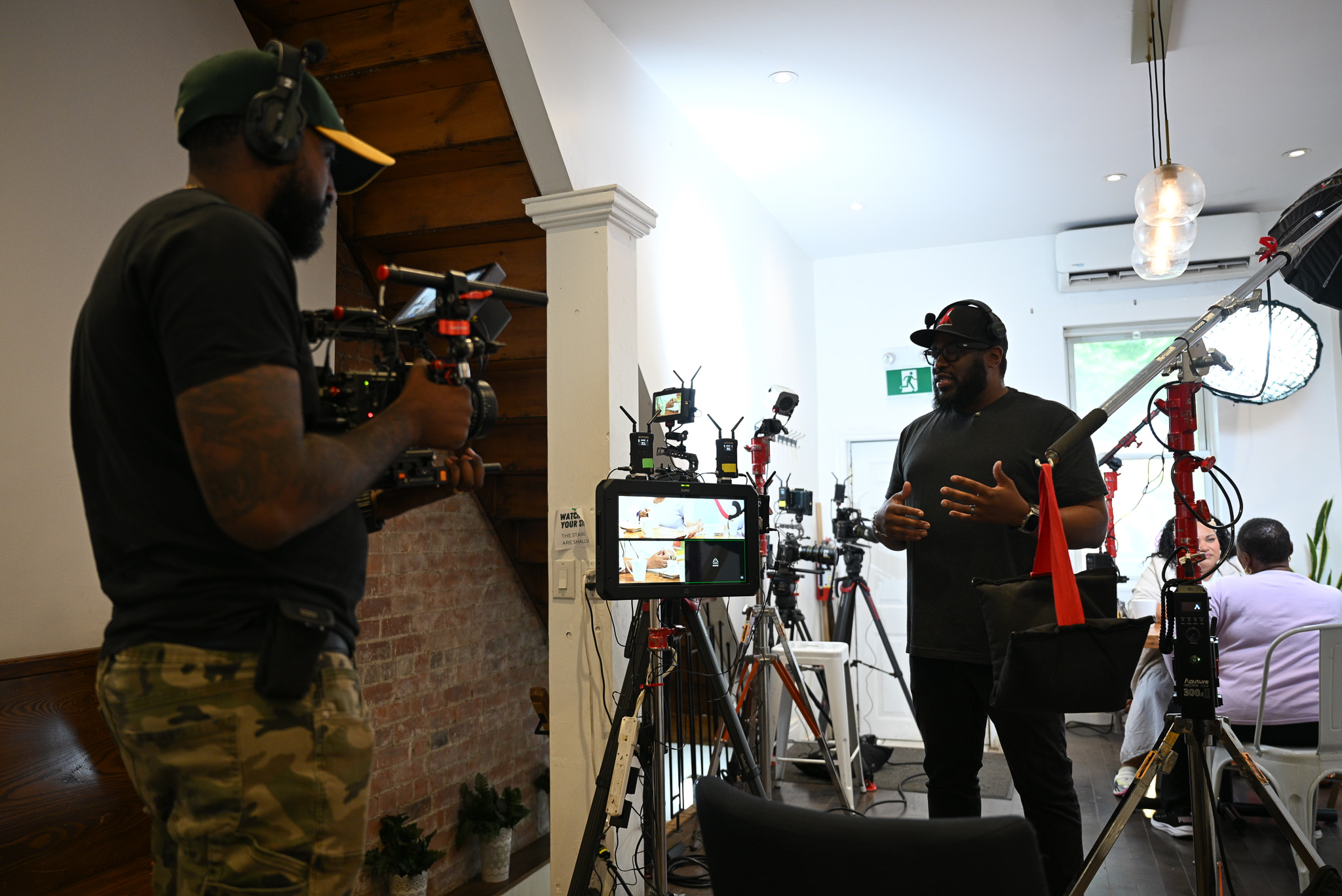 On set