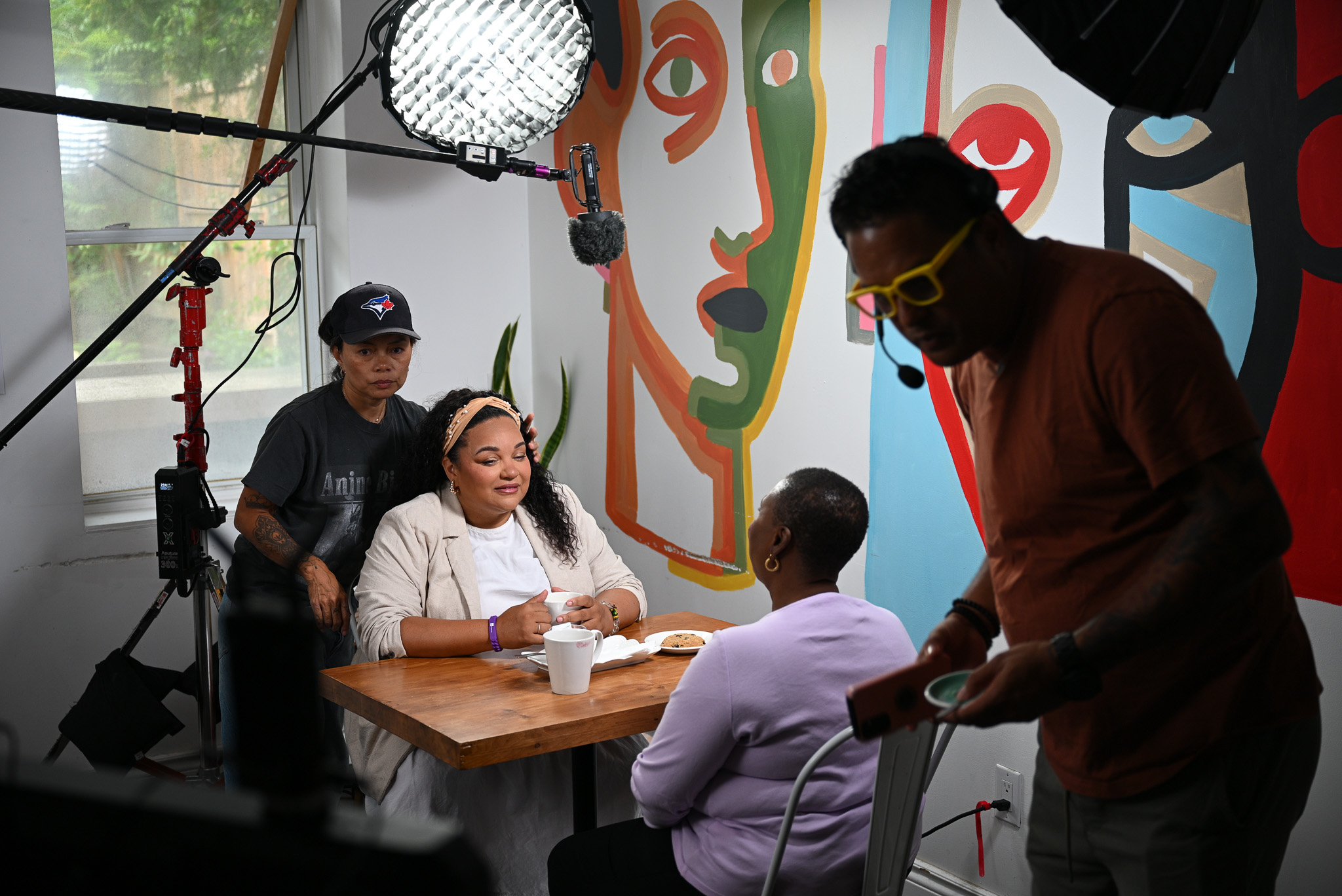 On set