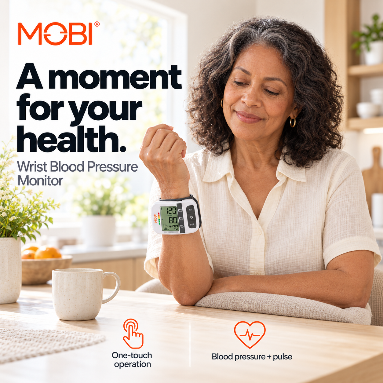 Wrist Blood Pressure Monitor with Large LCD & Auto Memory feature 12