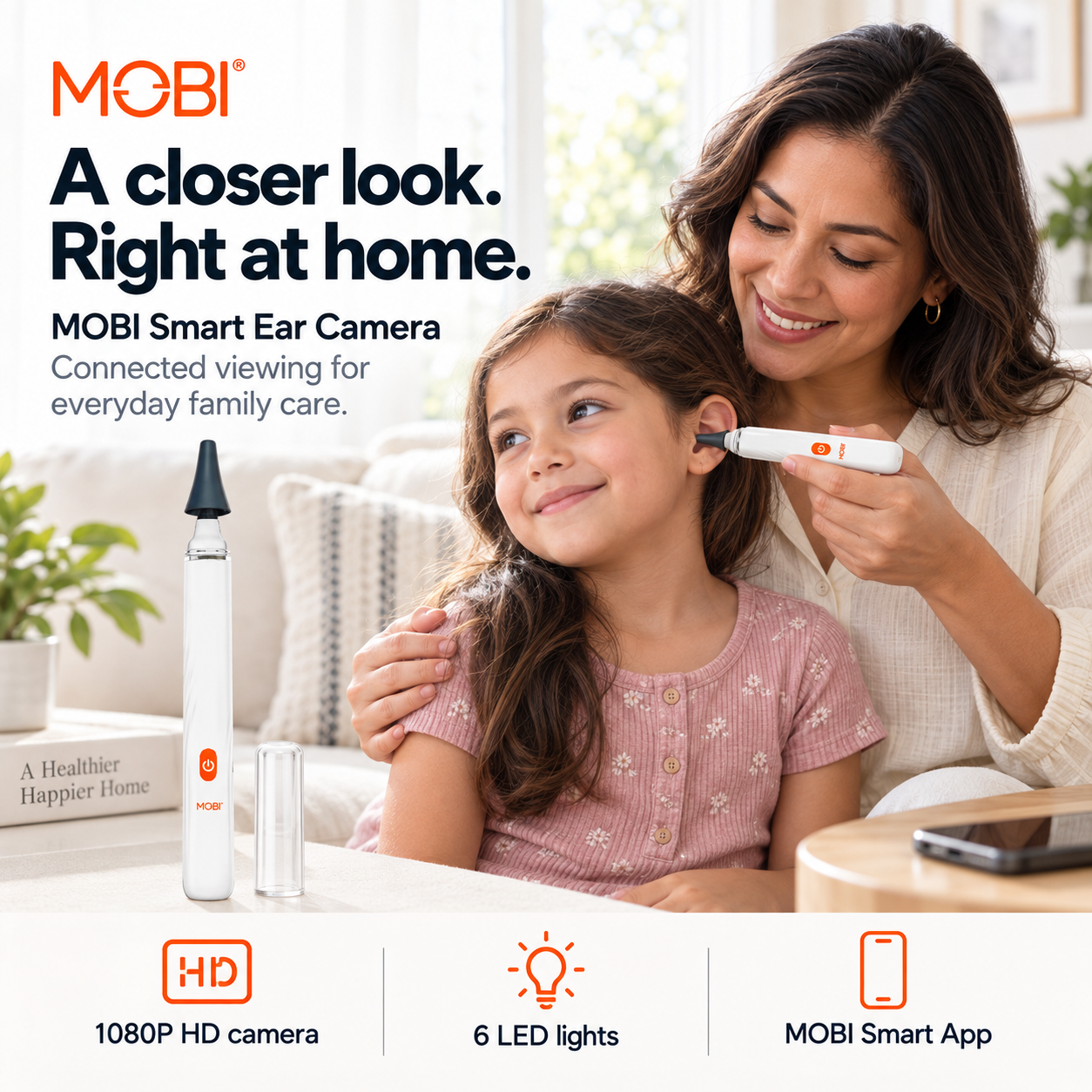 Smart Otoscope Jr. — Ear, Nose, Throat 1080P HD Camera feature 1