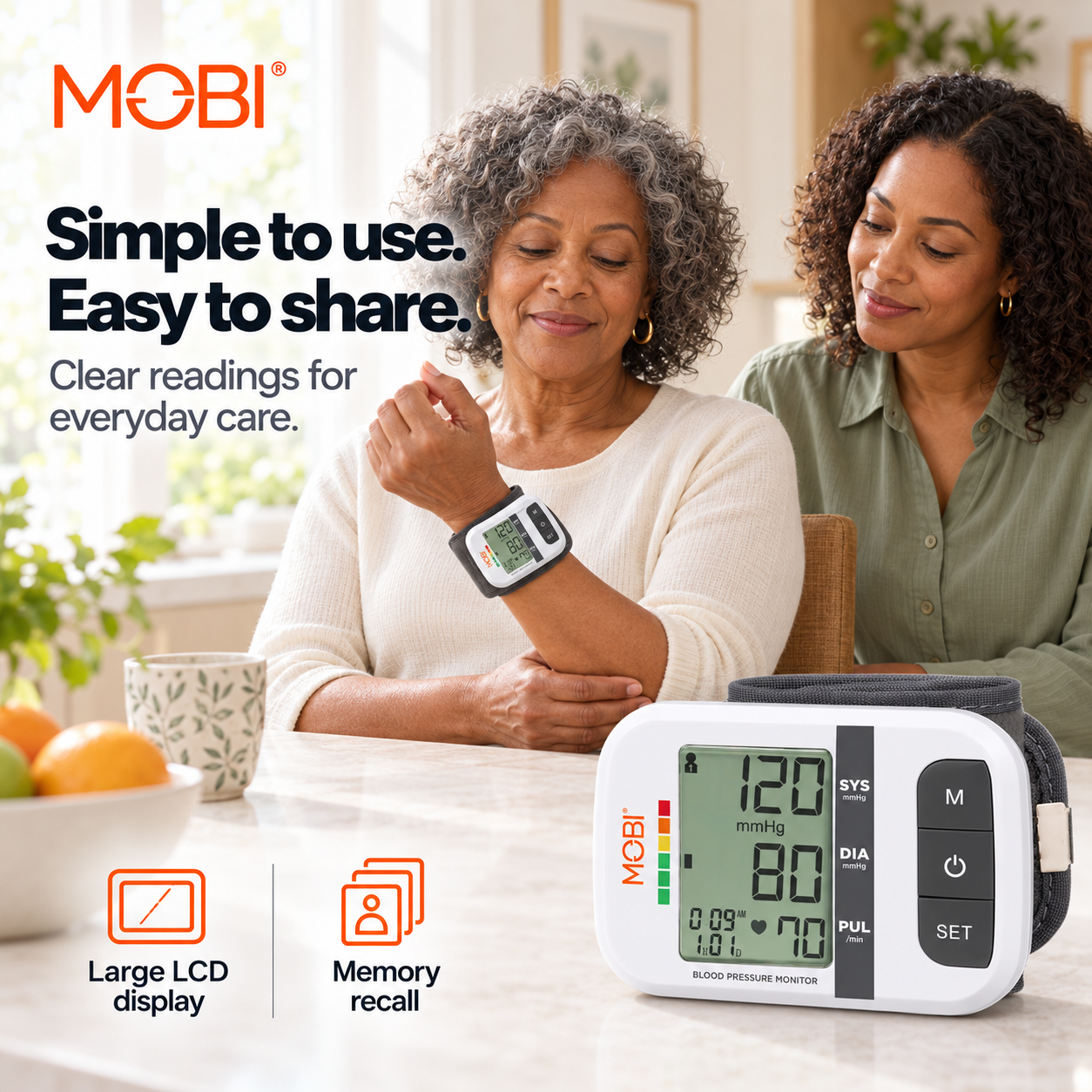 Wrist Blood Pressure Monitor with Large LCD & Auto Memory feature 17
