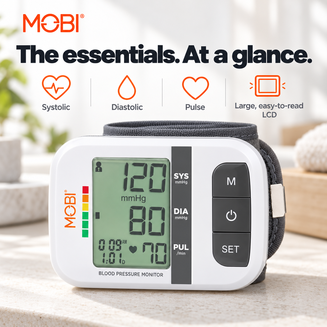 Wrist Blood Pressure Monitor with Large LCD & Auto Memory feature 15