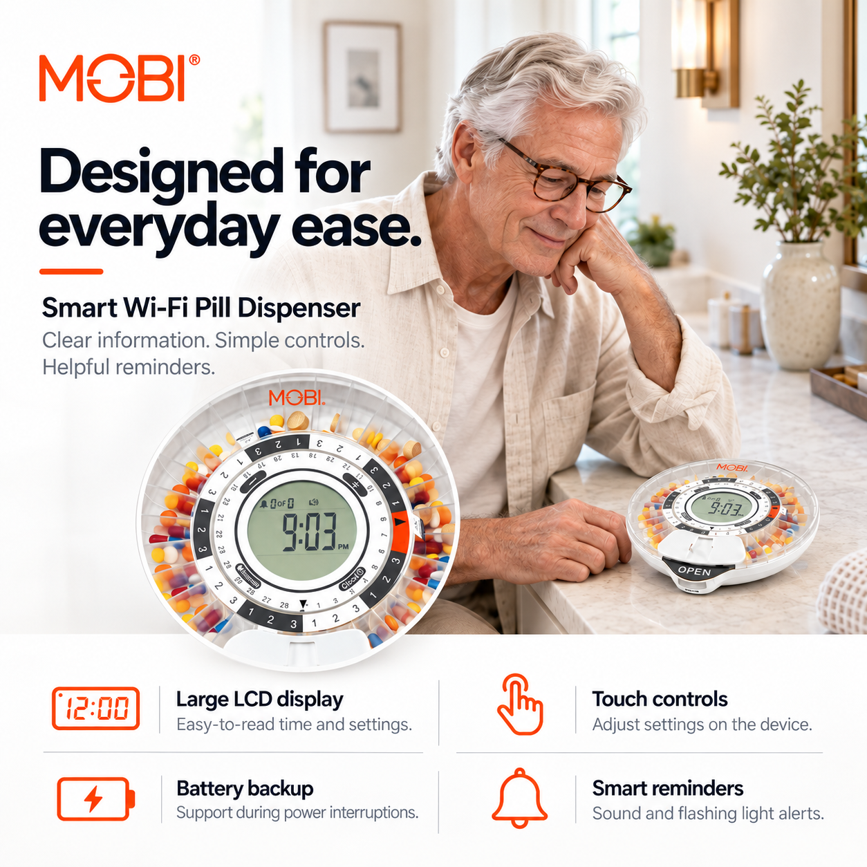 Smart WiFi Automatic Pill Dispenser feature 9