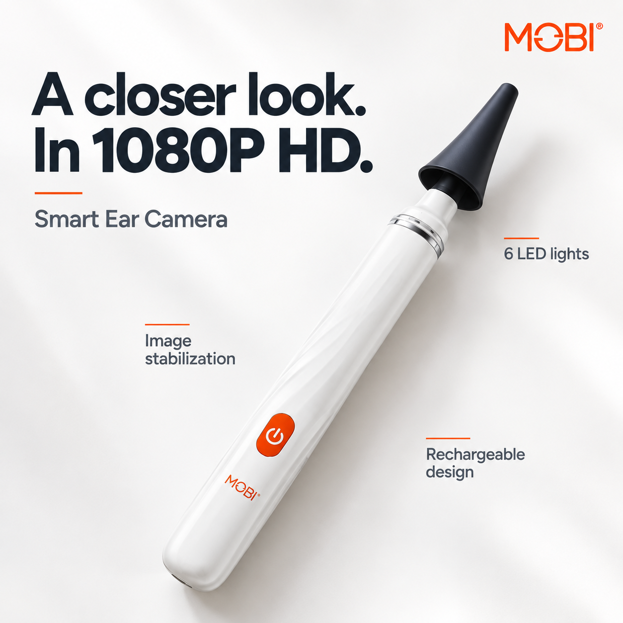 Smart Otoscope Jr. — Ear, Nose, Throat 1080P HD Camera feature 2