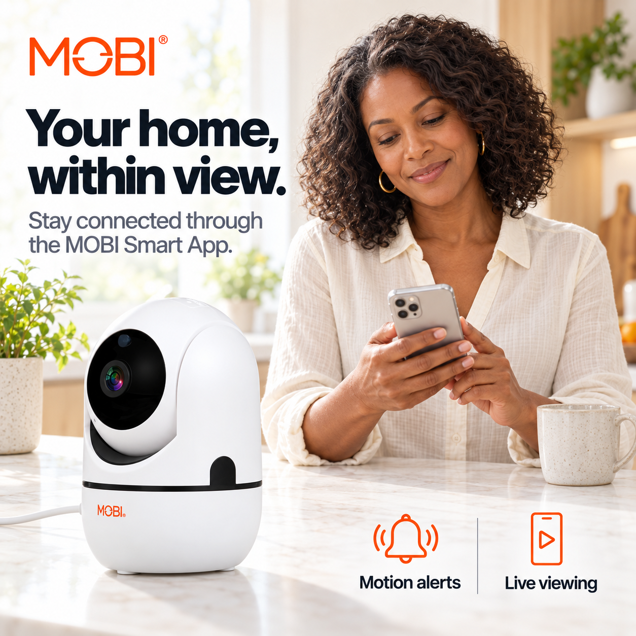 MobiCam HDX Smart HD Wi-Fi Pan & Tilt Nursery & Home Monitoring Camera feature 5