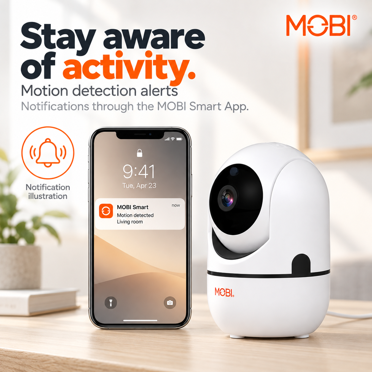 MobiCam HDX Smart HD Wi-Fi Pan & Tilt Nursery & Home Monitoring Camera feature 8
