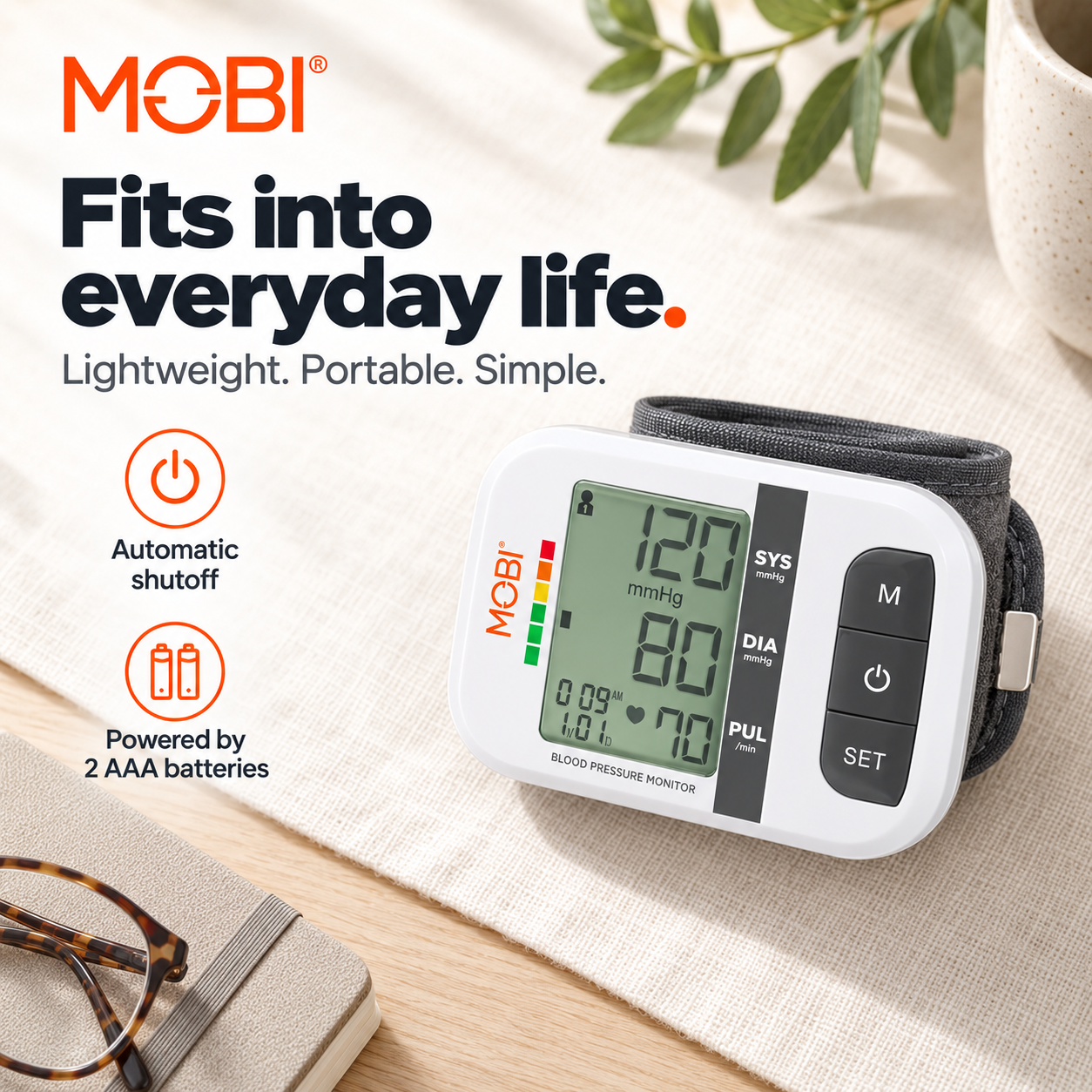 Wrist Blood Pressure Monitor with Large LCD & Auto Memory feature 19