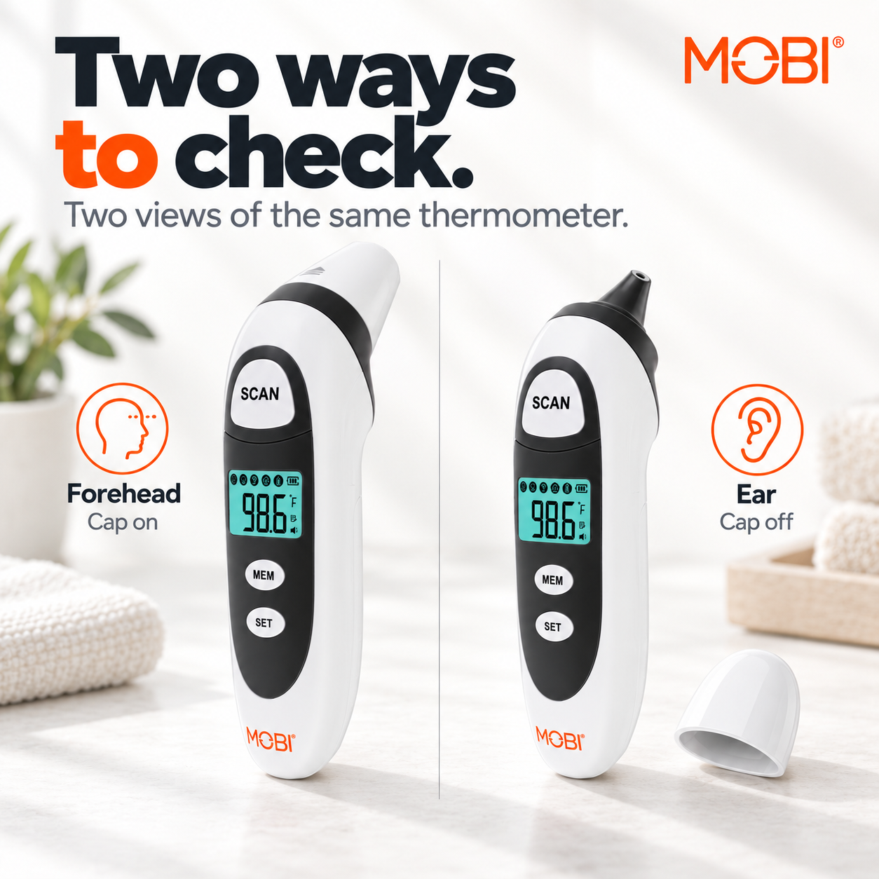 DualScan Prime Ear & Forehead Thermometer feature 5