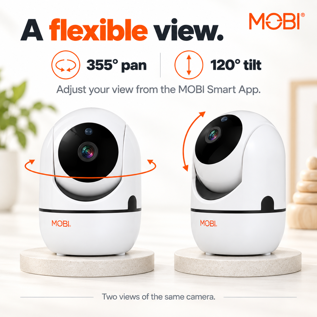 MobiCam HDX Smart HD Wi-Fi Pan & Tilt Nursery & Home Monitoring Camera feature 7