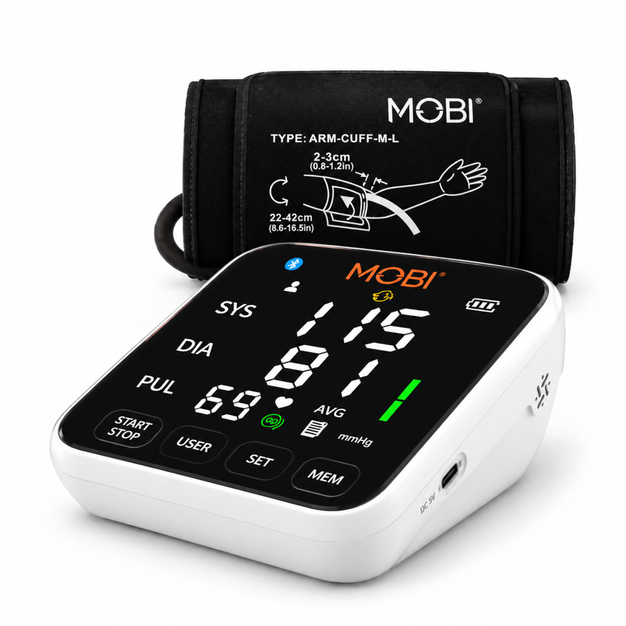 Smart Bluetooth Arm Blood Pressure Monitor