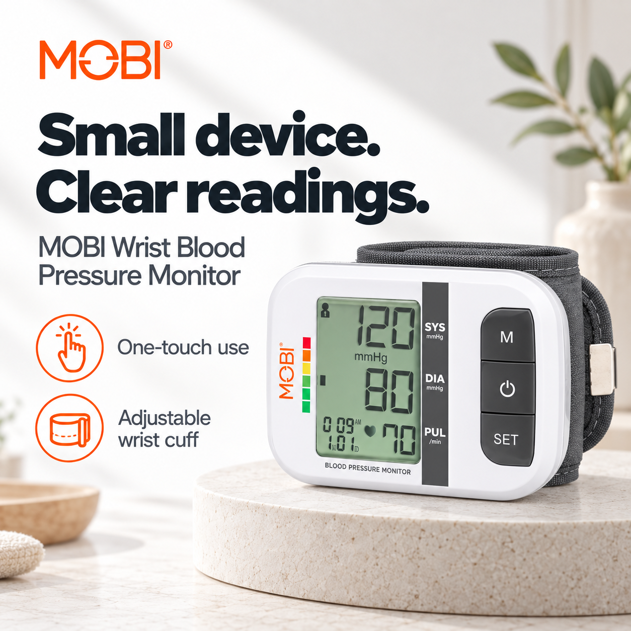 Wrist Blood Pressure Monitor with Large LCD & Auto Memory feature 14