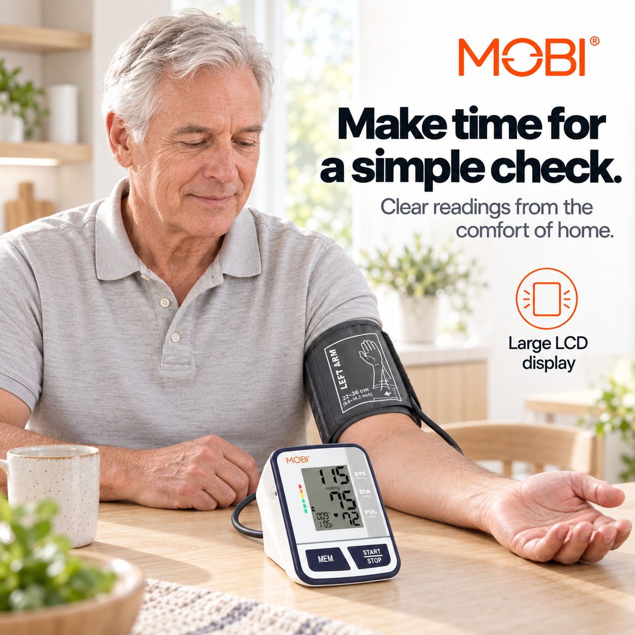 Wrist Blood Pressure Monitor with Large LCD & Auto Memory feature 3