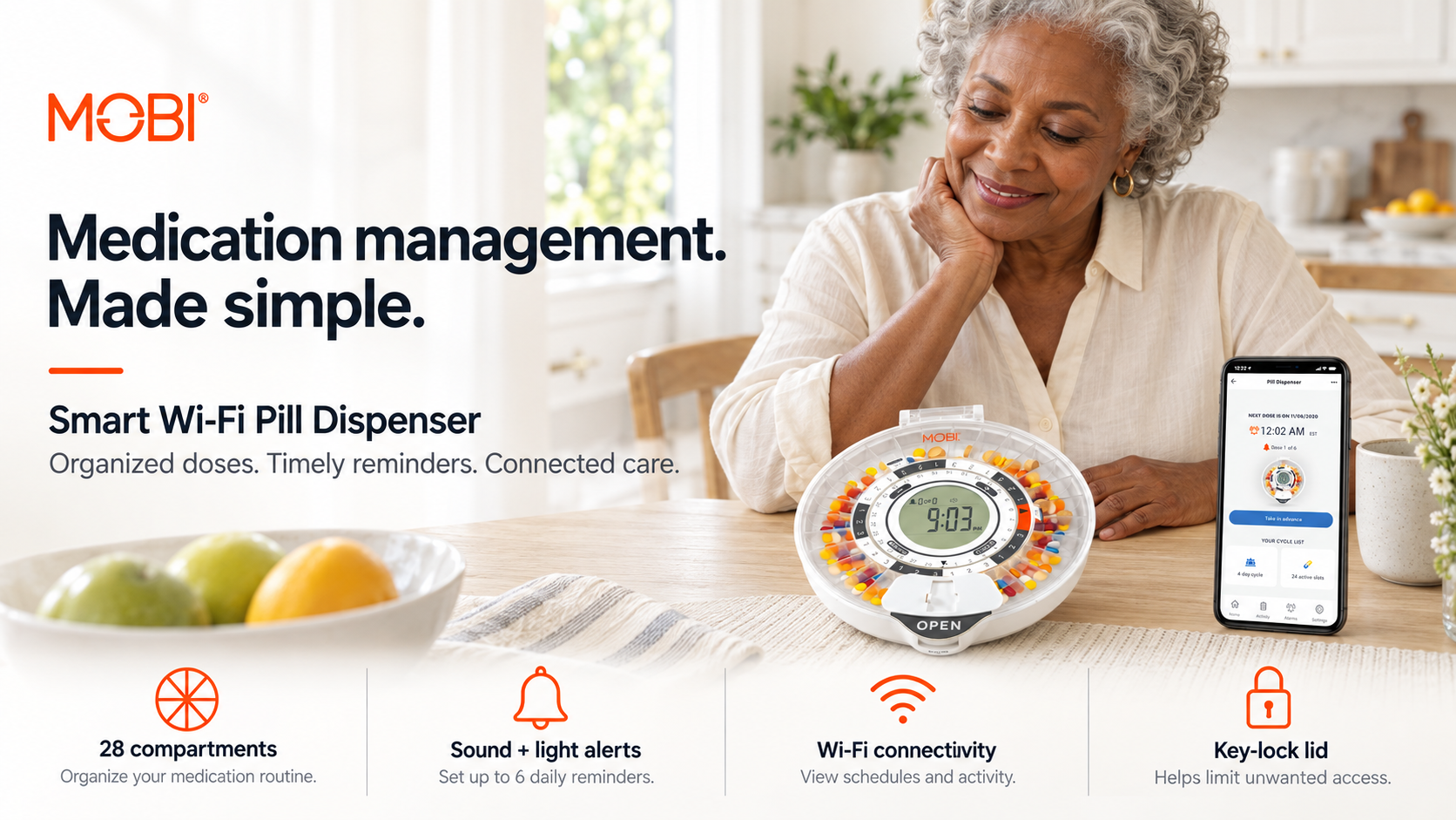 Smart WiFi Automatic Pill Dispenser feature 5
