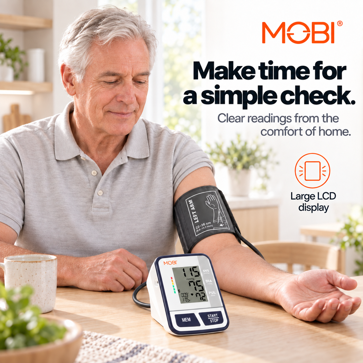 Wrist Blood Pressure Monitor with Large LCD & Auto Memory feature 10
