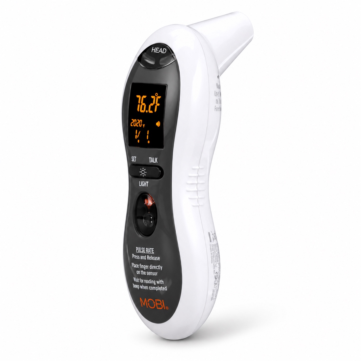 DualScan Ultra Pulse Ear & Forehead Talking Thermometer + Pulse Rate