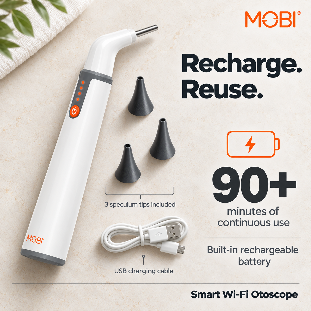 Smart Otoscope Jr. — Ear, Nose, Throat 1080P HD Camera feature 13