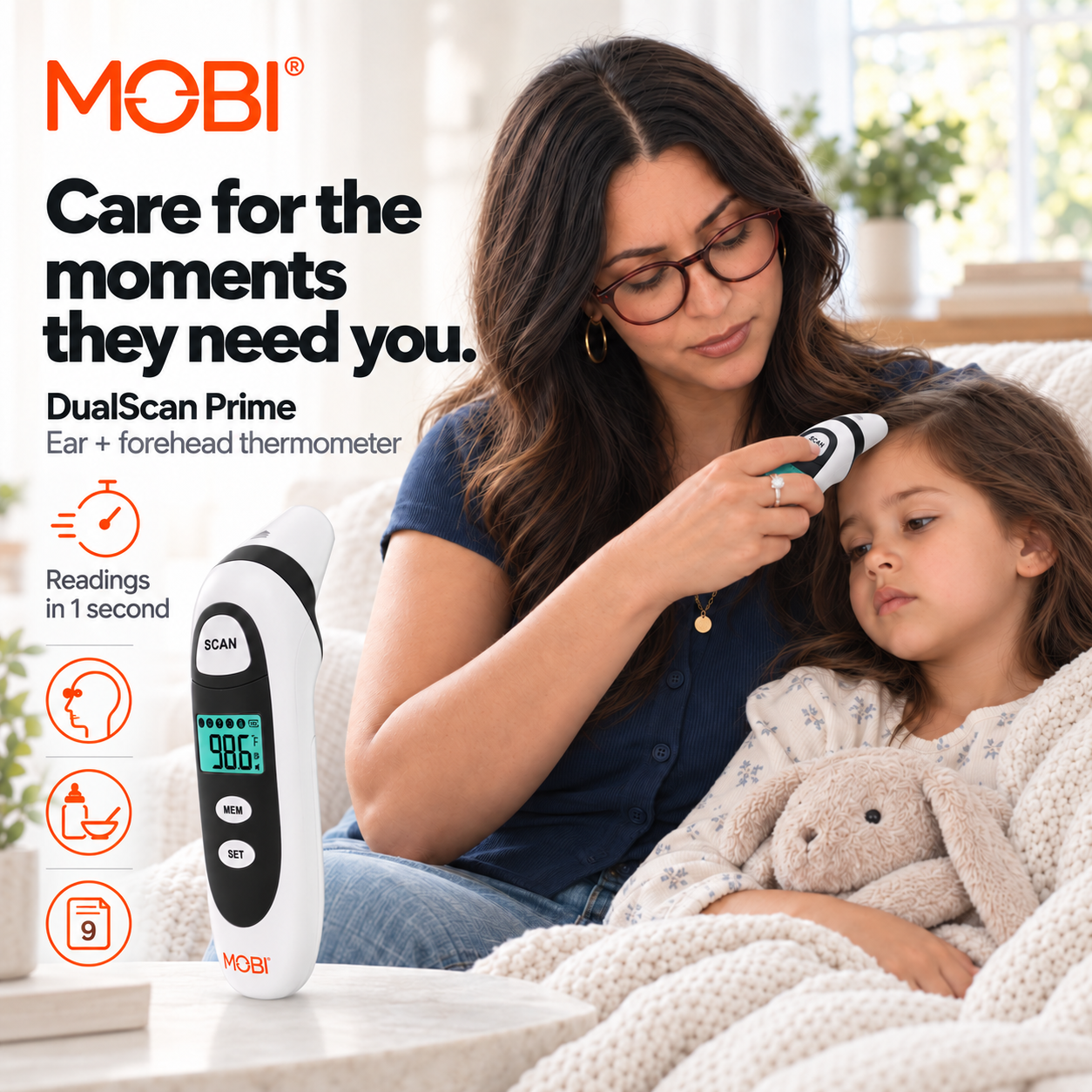 DualScan Prime Ear & Forehead Thermometer feature 8
