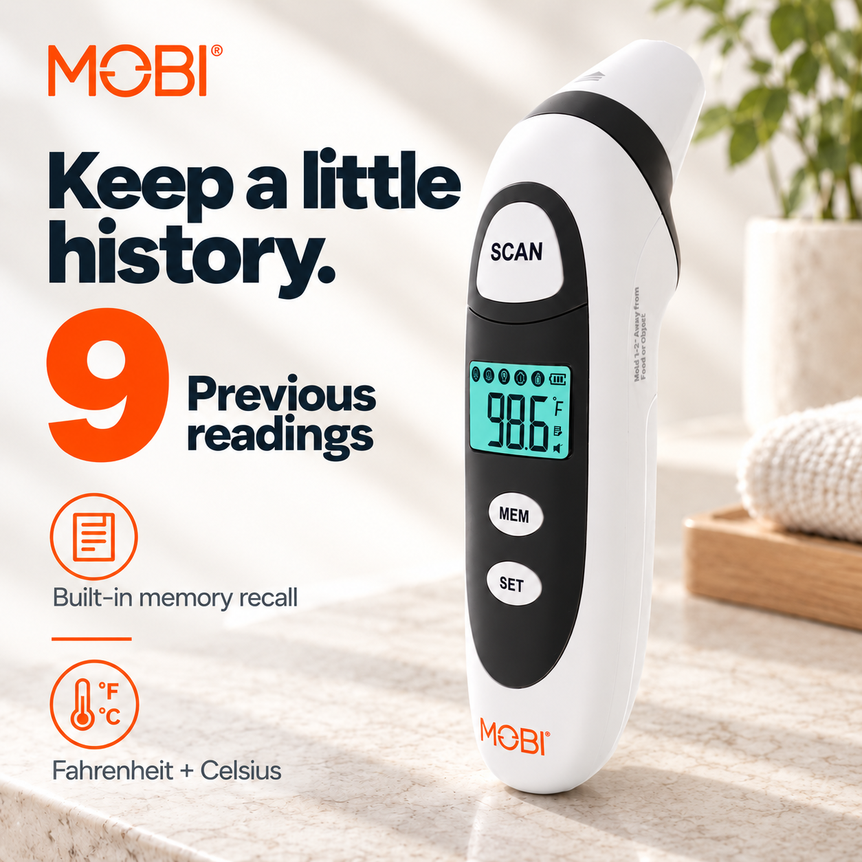 DualScan Prime Ear & Forehead Thermometer feature 9