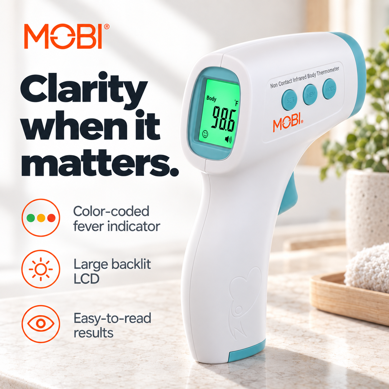 Digital Non-Contact Infrared Thermometer feature 5