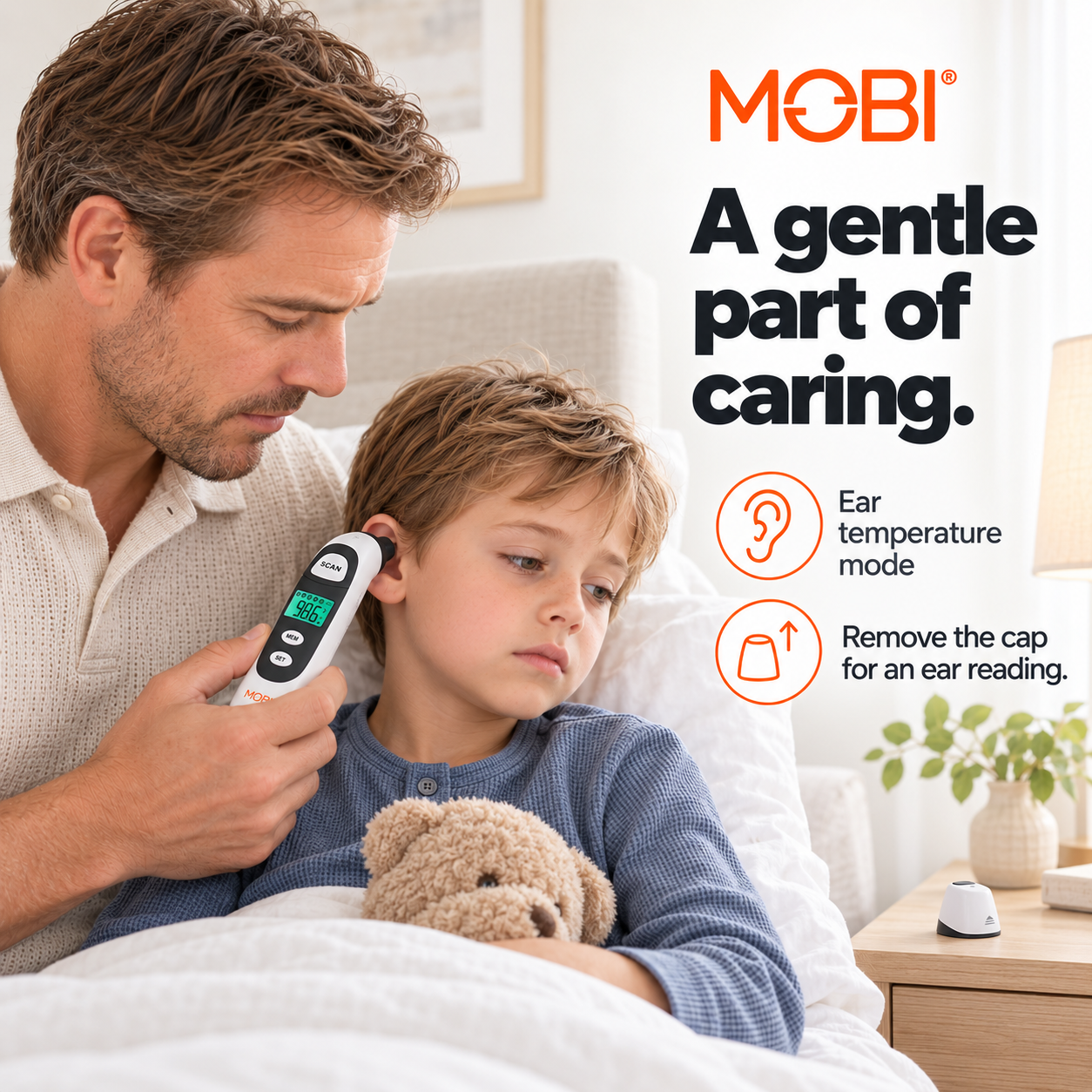 DualScan Prime Ear & Forehead Thermometer feature 2