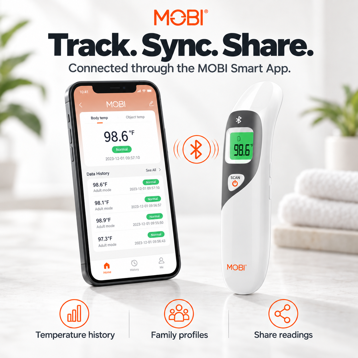 DualScan Bluetooth Thermometer feature 7