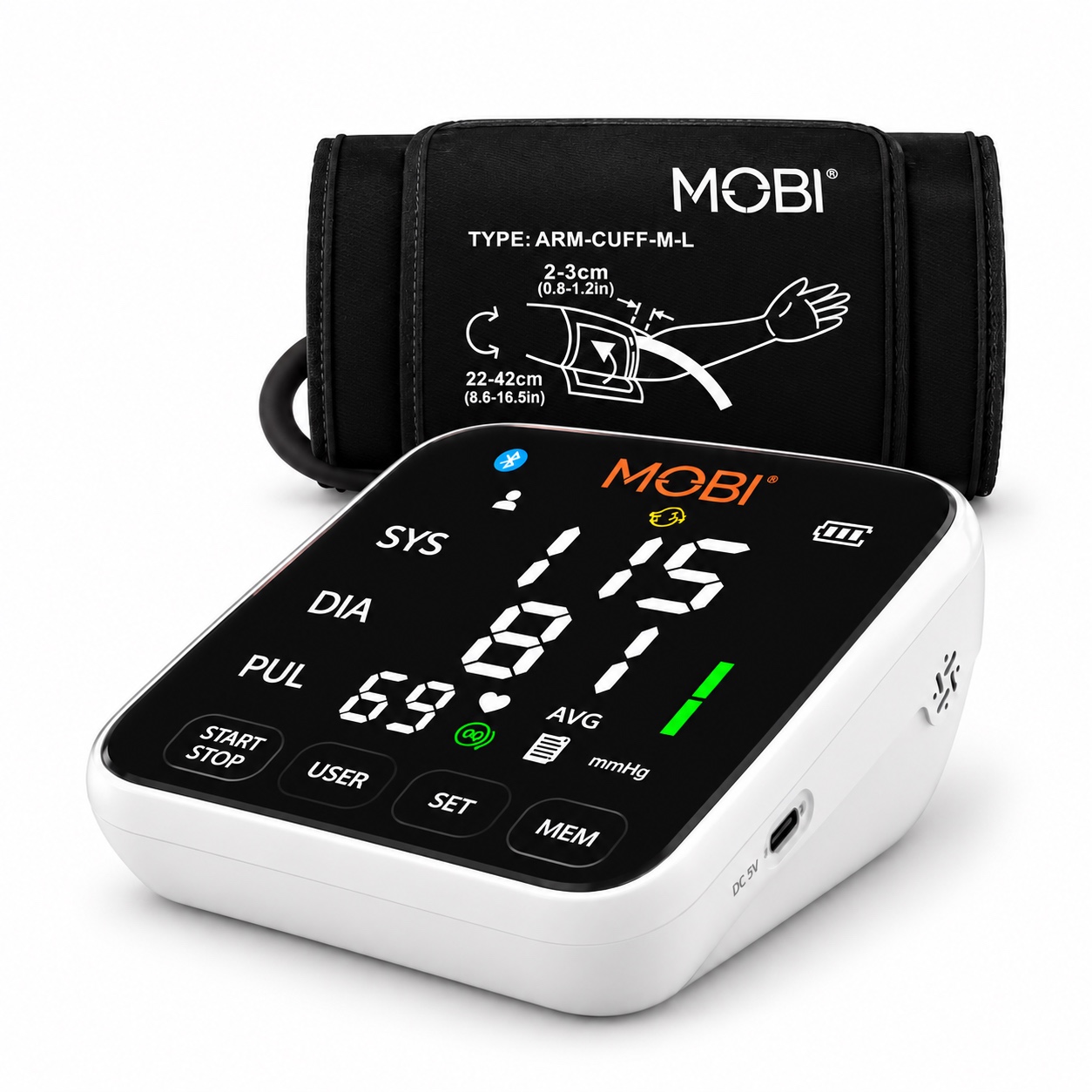 Smart Bluetooth Arm Blood Pressure Monitor