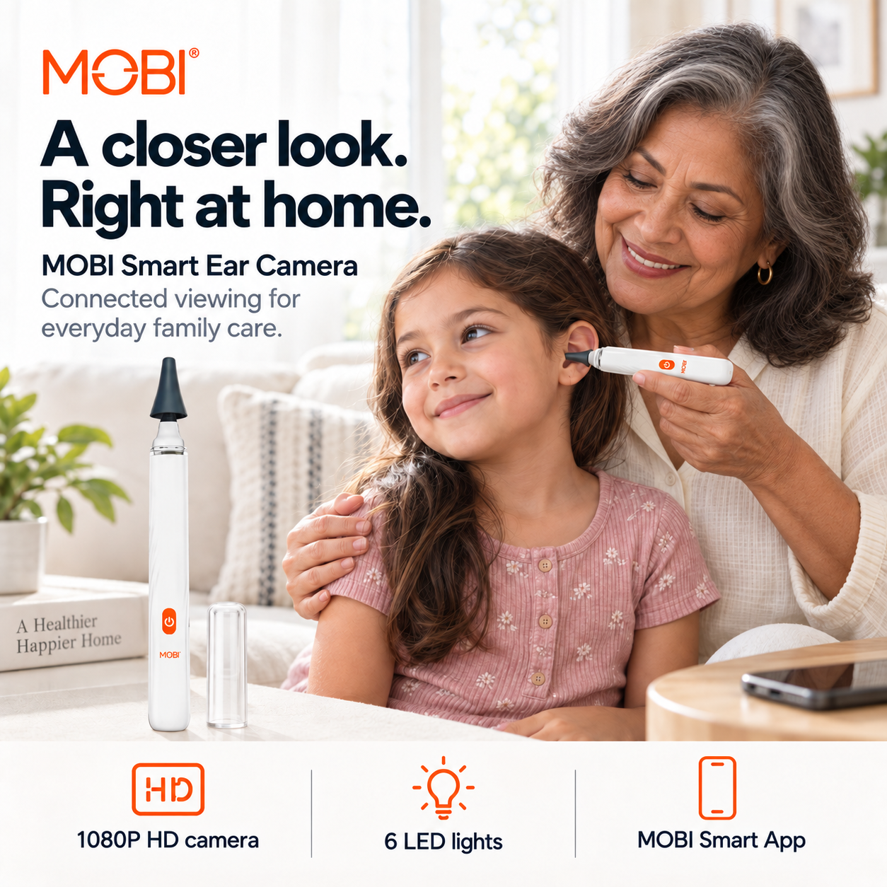 Smart Otoscope Jr. — Ear, Nose, Throat 1080P HD Camera feature 8