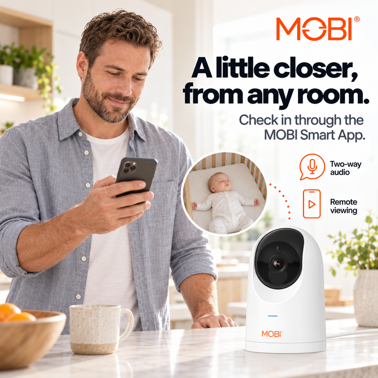 MobiCam PRO Smart Baby Monitor feature 1